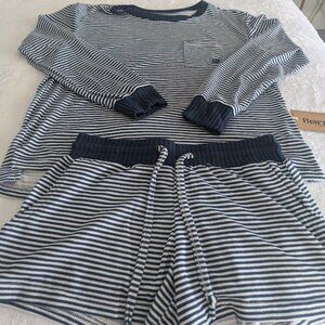 Born Long sleeve with Shorts Pajama Set NWT
